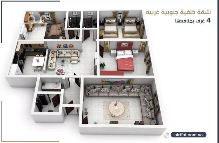 شقة للبيع في شارع محمد علي مغربي, حي الروضة, مدينة جدة, منطقة مكة المكرمة صورة 3