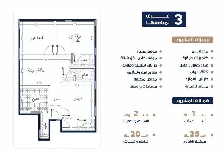 شقة للبيع في شارع منار الادب, حي السلامة, مدينة جدة, منطقة مكة المكرمة صورة 3