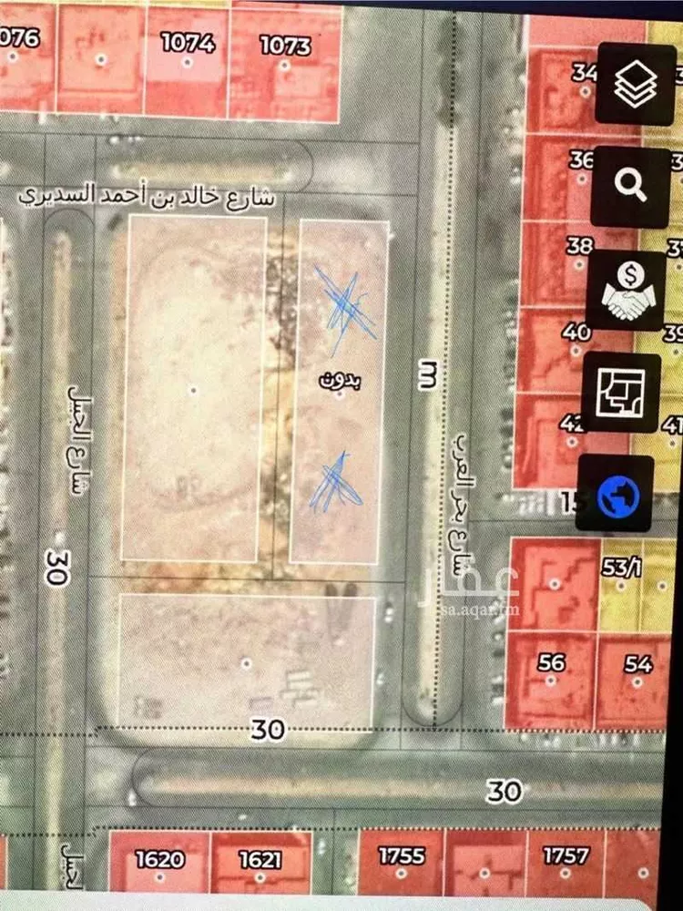 أرض للبيع في شارع العبدري ، حي اشبيلية ، الرياض ، منطقة الرياض صورة 2