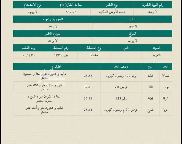 أرض للبيع في مدينة النعيرية, المنطقة الشرقية صورة 2