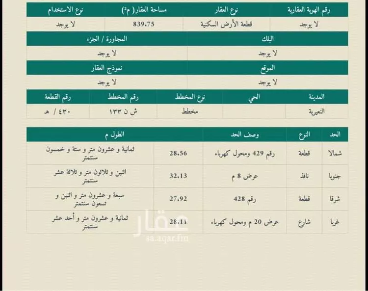 أرض للبيع في مدينة النعيرية, المنطقة الشرقية صورة 2