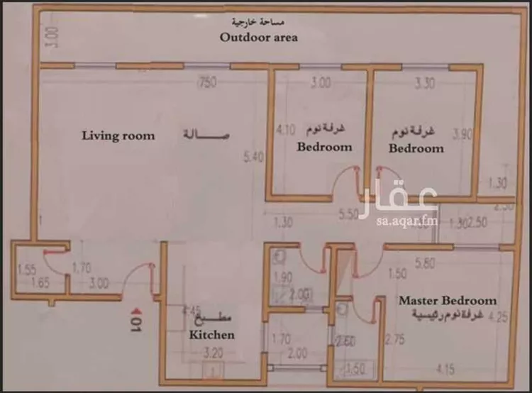 شقة للإيجار في شارع الحيفة, حي الملقا, مدينة الرياض, منطقة الرياض