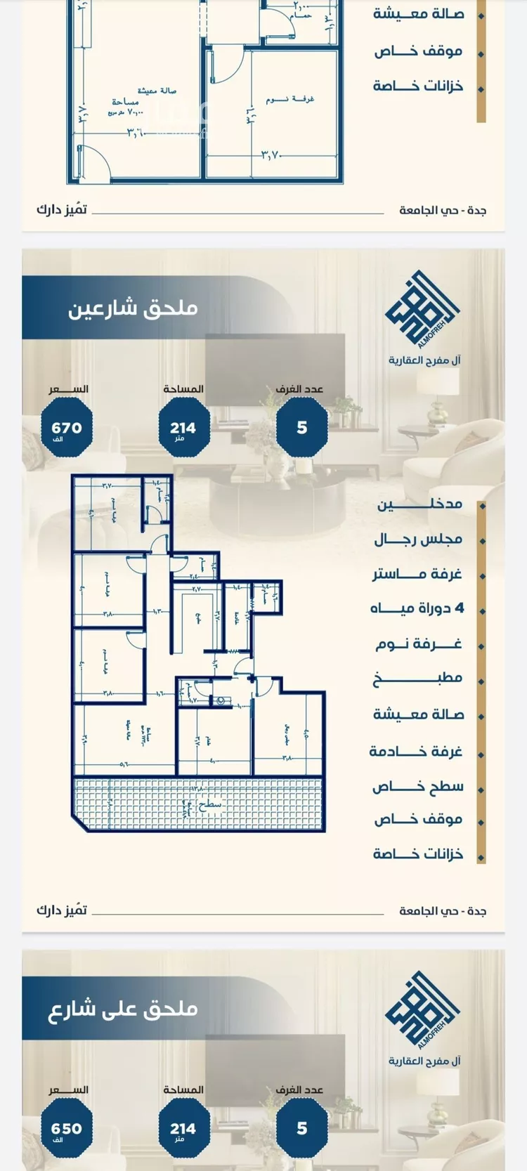 شقة للبيع في شارع ابن الشرف, حي الجامعة, مدينة جدة, منطقة مكة المكرمة صورة 2