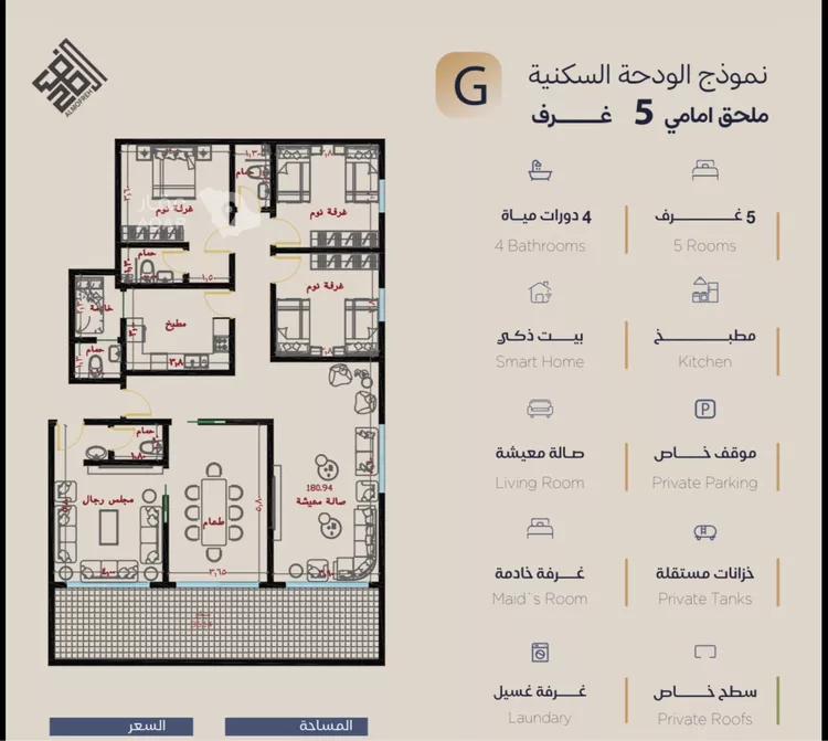 شقة للبيع في شارع عبد الرحمن سراج, حي الياقوت, مدينة جدة, منطقة مكة المكرمة 3