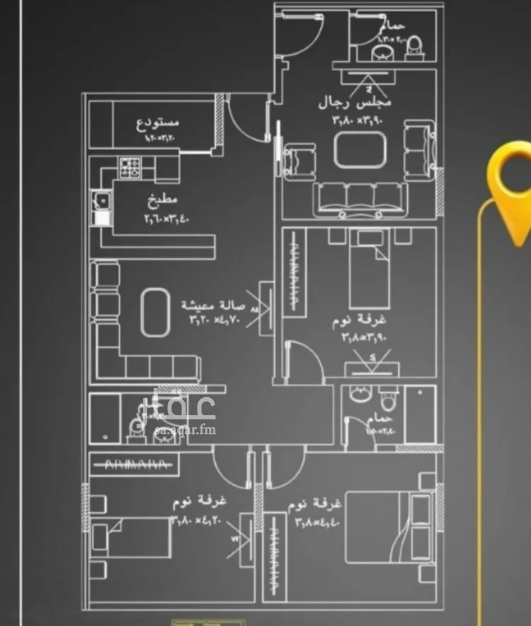 شقة للبيع في شارع أبي إبراهيم الحربي, حي الريان, مدينة جدة, منطقة مكة المكرمة