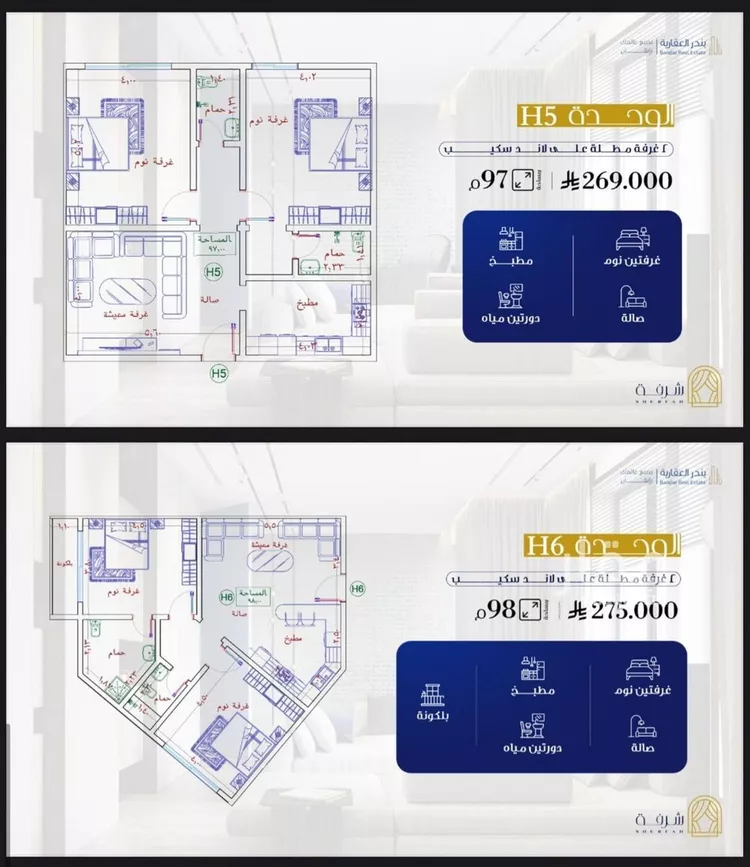 شقة للبيع في شارع الأمير عبدالعزيز بن عبدالل, حي الفيحاء, مدينة جدة, منطقة مكة المكرمة صورة 2