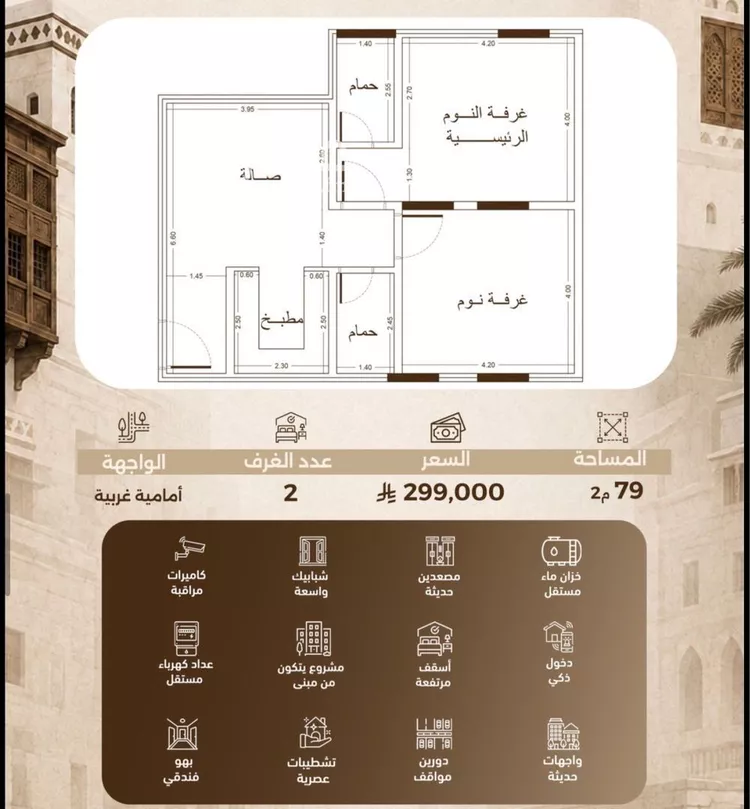 شقة للبيع في شارع بلال ابن رباح, حي الشرفية, مدينة جدة, منطقة مكة المكرمة صورة 3