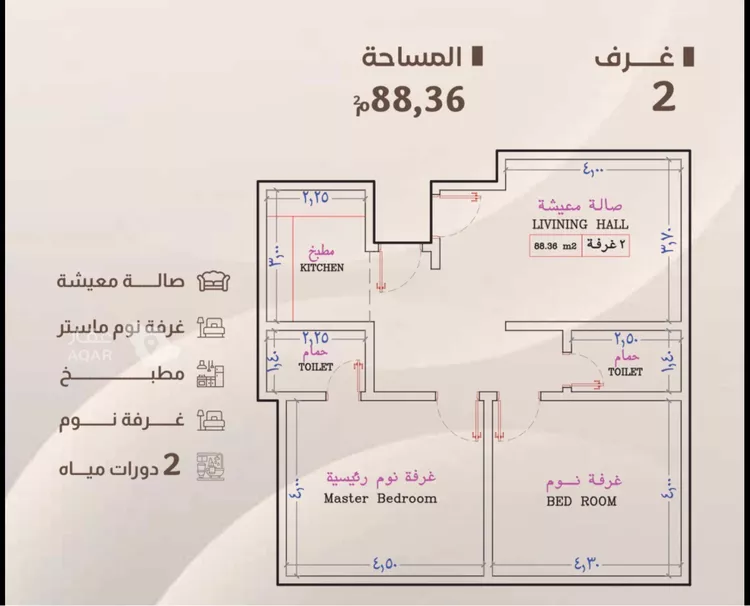 شقة للبيع في شارع أبي جعفر البغدادي, حي الياقوت, مدينة جدة, منطقة مكة المكرمة 3
