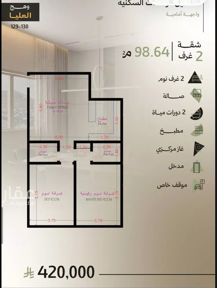 شقة للبيع في شارع سفيان بن عوف, حي أبحر الجنوبية, مدينة جدة, منطقة مكة المكرمة 8