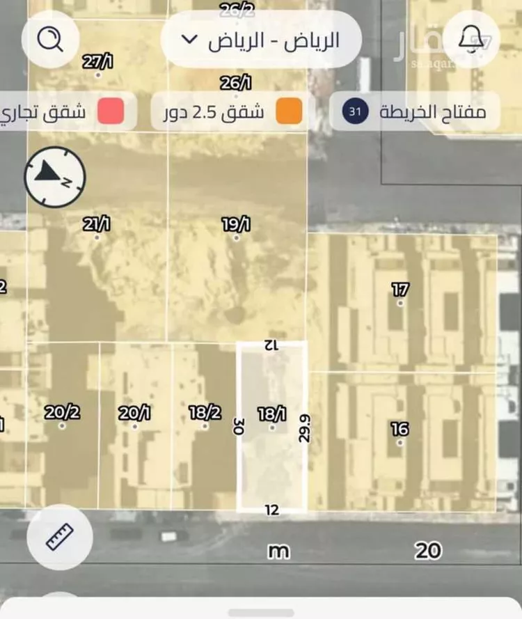 أرض للبيع في شارع عبدالله عبدالجبار, حي العارض, مدينة الرياض, منطقة الرياض صورة 2