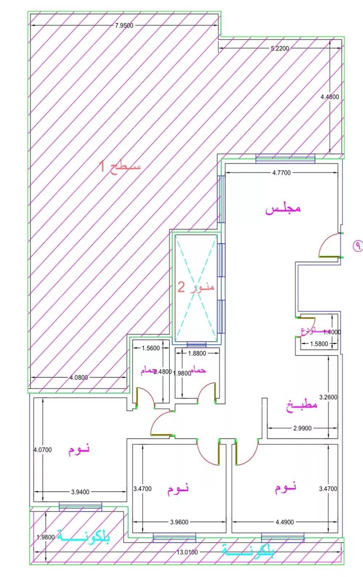 شقة للإيجار في شارع خالد بن العاص, حي النرجس, مدينة الرياض, منطقة الرياض صورة 3