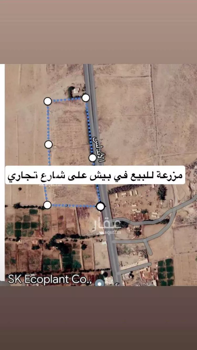 مزرعة للبيع في شارع الاندلس, حي الخالدية, مدينة بيش, منطقة جازان