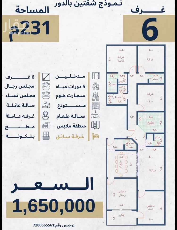 Apartment for Sale in Jeddah Al Nahdah صورة 2