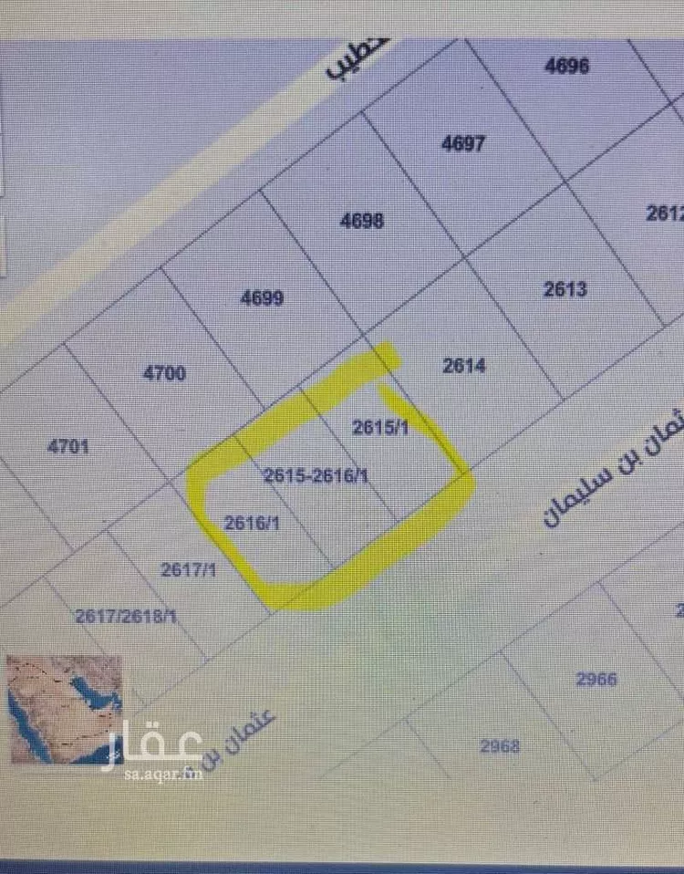 أرض للبيع في شارع عثمان بن سليمان ، حي المهدية ، الرياض ، منطقة الرياض صورة 3