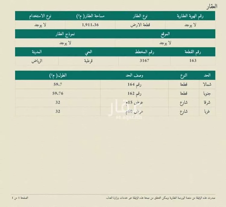 Land for Sale in Riyadh Qurtubah