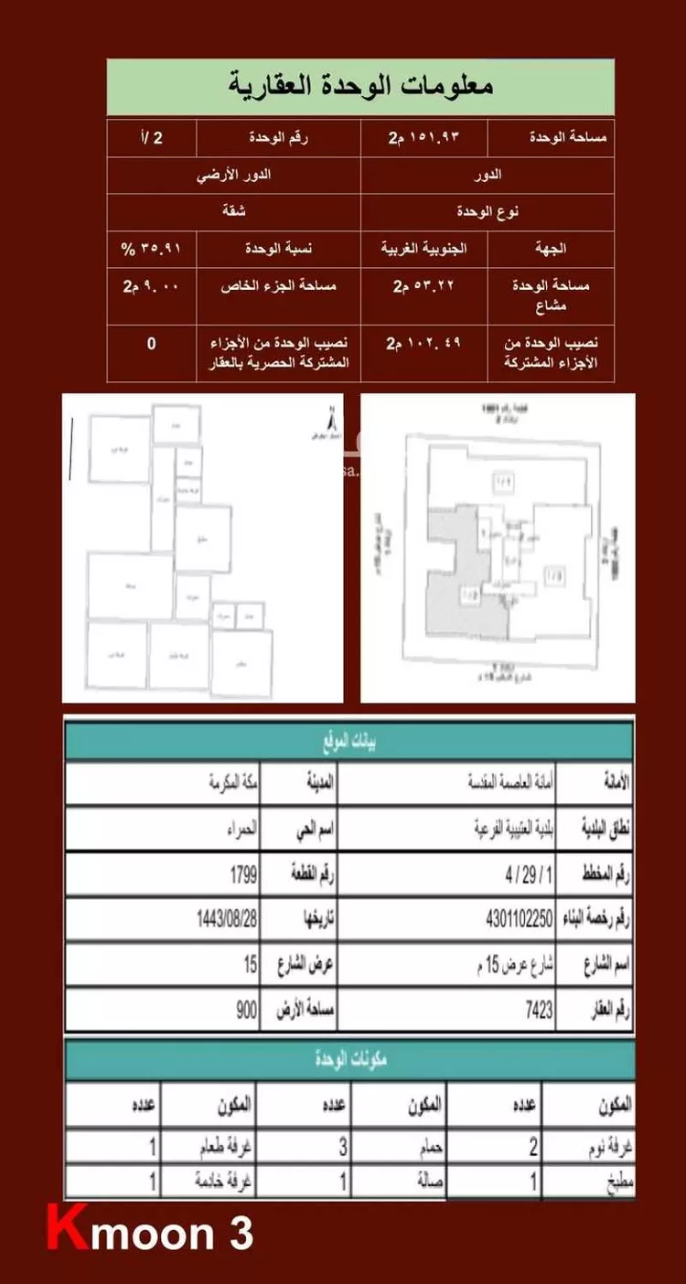 شقة للبيع في شارع انس بن قتادة الانصاري, حي النزهة, مدينة مكة المكرمة, منطقة مكة المكرمة صورة 2