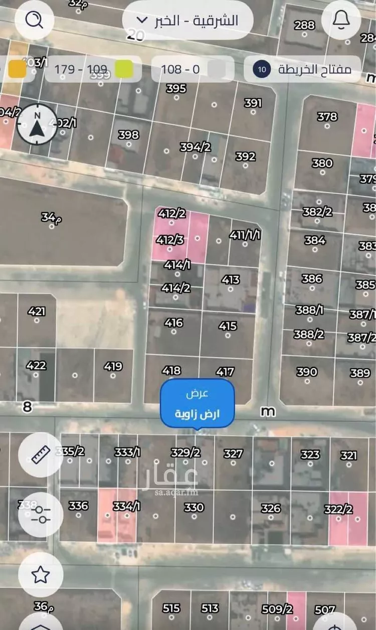 أرض للبيع في شارع ابو الحسين الحنبلي, حي الكوثر, مدينة الخبر, المنطقة الشرقية