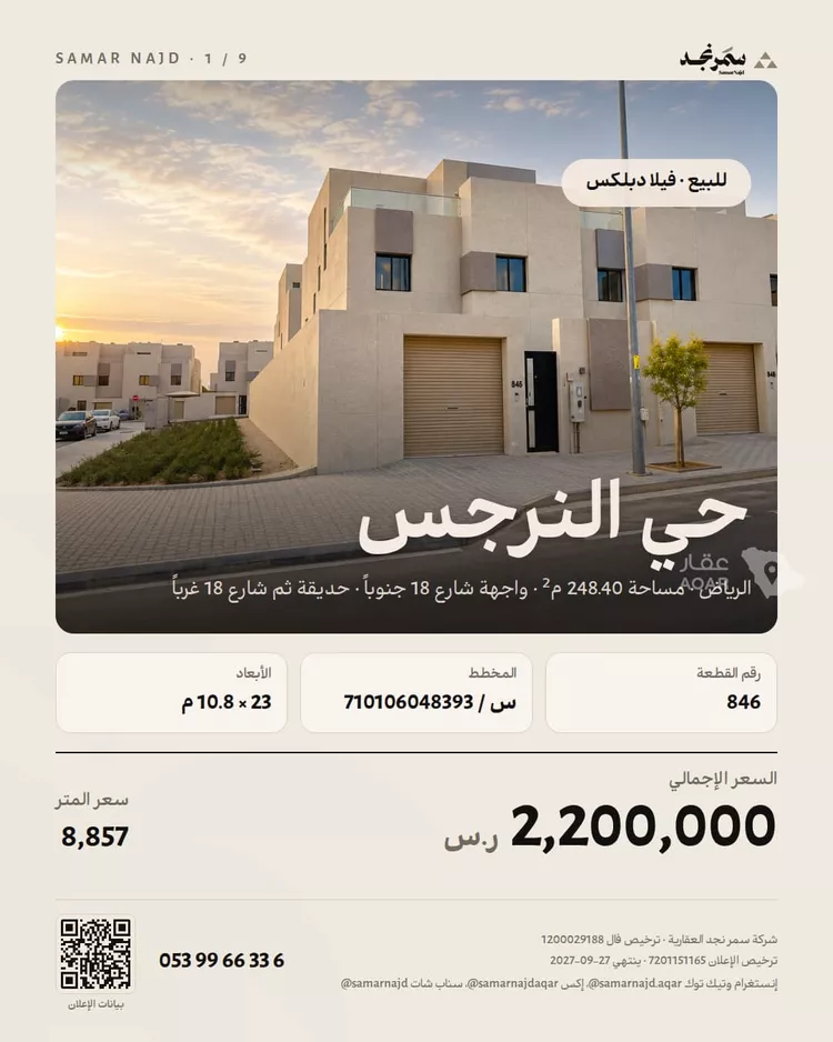 Villa for Sale in Riyadh An Narjis