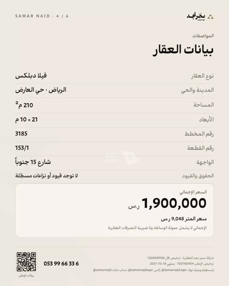 فيلا للبيع في شارع يحيى بن محمد الغرناطي, حي العارض, مدينة الرياض, منطقة الرياض 4