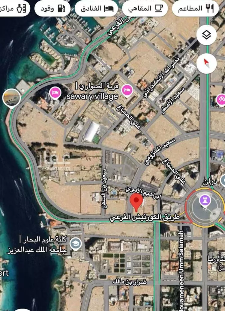 أرض للبيع في شارع طريق الكورنيش, حي أبحر الجنوبية, مدينة جدة, منطقة مكة المكرمة صورة 3