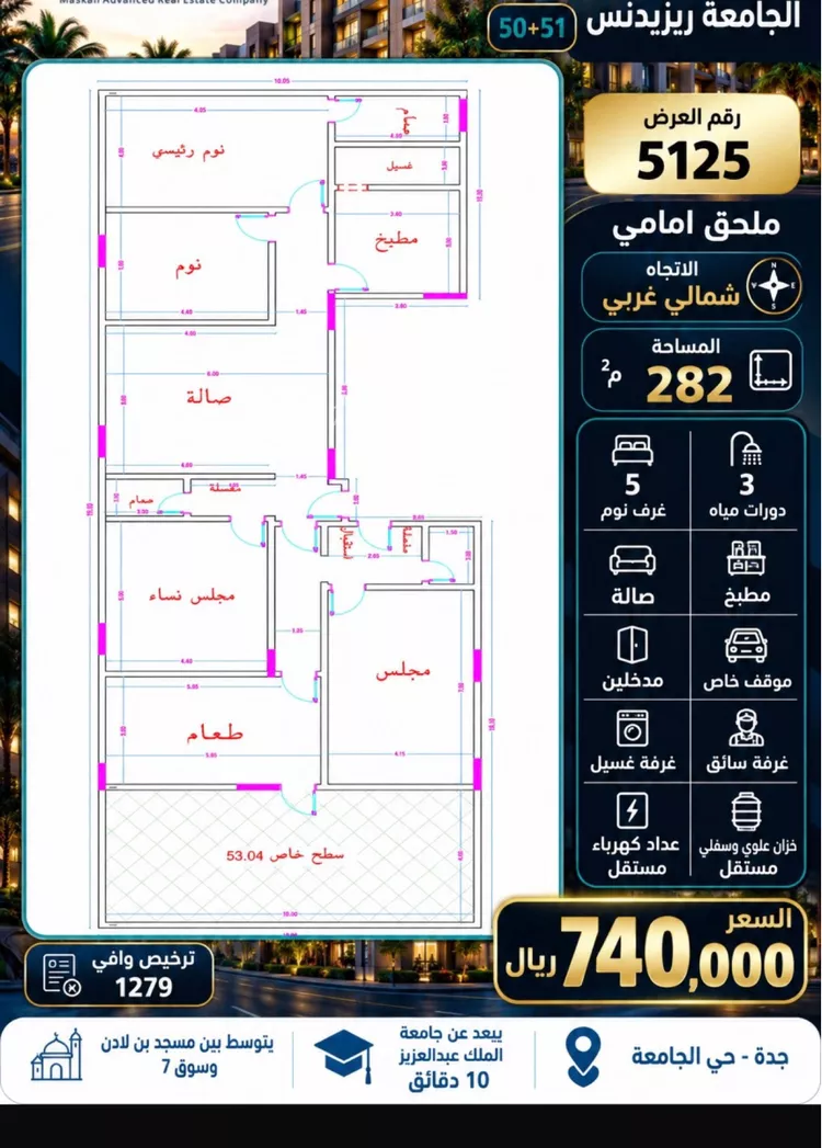 شقة للبيع في شارع عمر الخردلي, حي الجامعة, مدينة جدة, منطقة مكة المكرمة