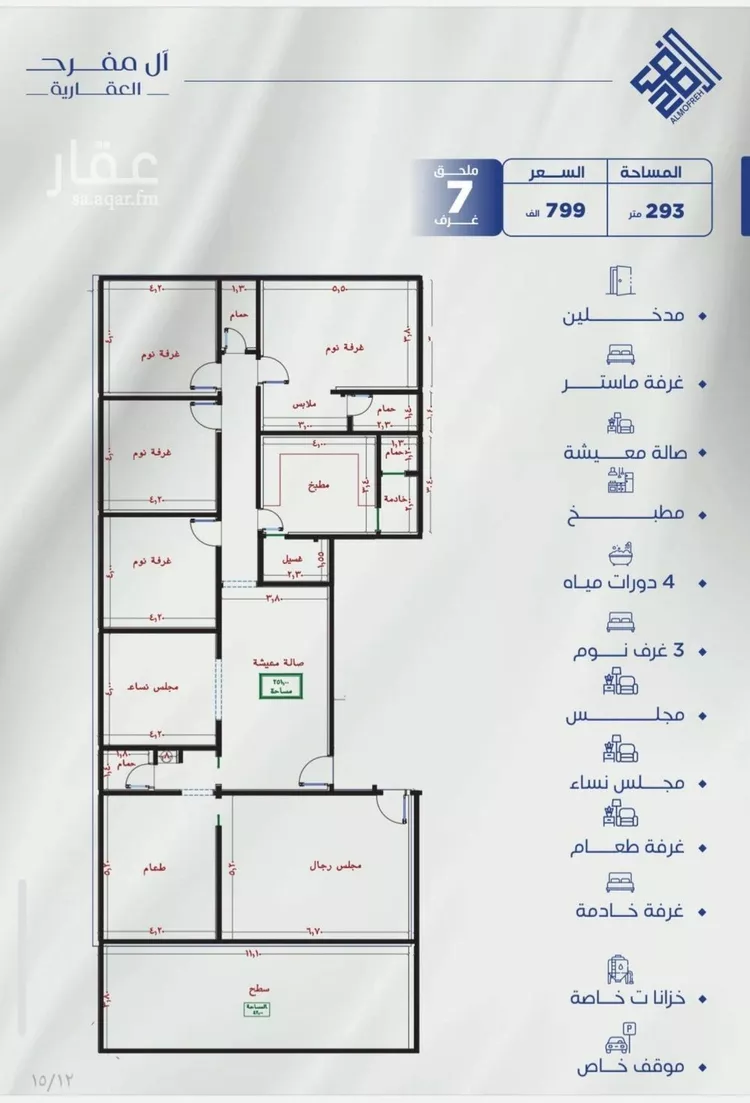 شقة للبيع في شارع عمره بن خرابه, حي النزهة, مدينة جدة, منطقة مكة المكرمة
