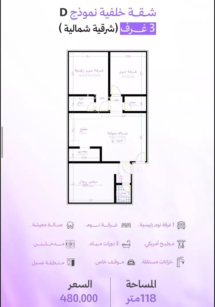 شقة للبيع في شارع عمرو ابن مرة, حي أبحر الجنوبية, مدينة جدة, منطقة مكة المكرمة صورة 2