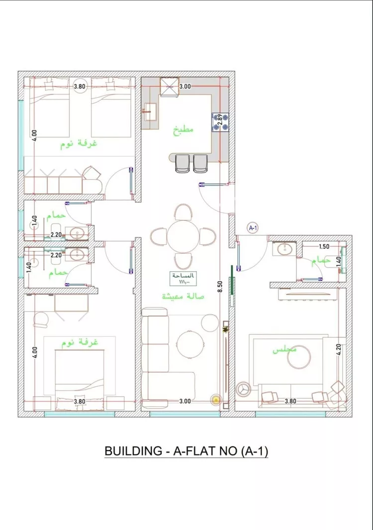 شقة للبيع في شارع زيد بن عمرو, حي الفيحاء, مدينة جدة, منطقة مكة المكرمة صورة 4