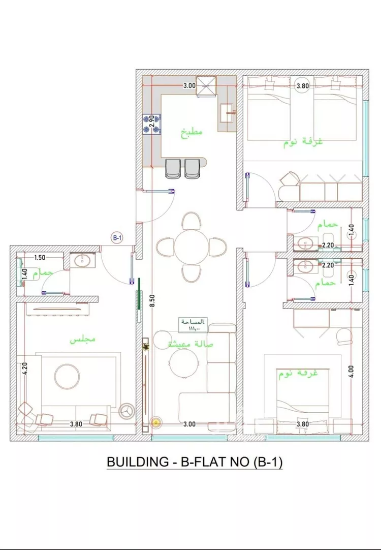 شقة للبيع في شارع الحارث عباد البكري, حي الفيحاء, مدينة جدة, منطقة مكة المكرمة صورة 2