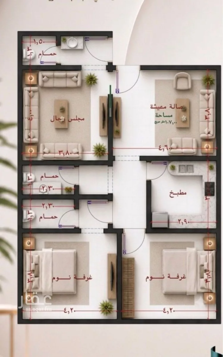 شقة للبيع في شارع طريق المدينة المنورة, حي النزهة, مدينة جدة, منطقة مكة المكرمة صورة 4