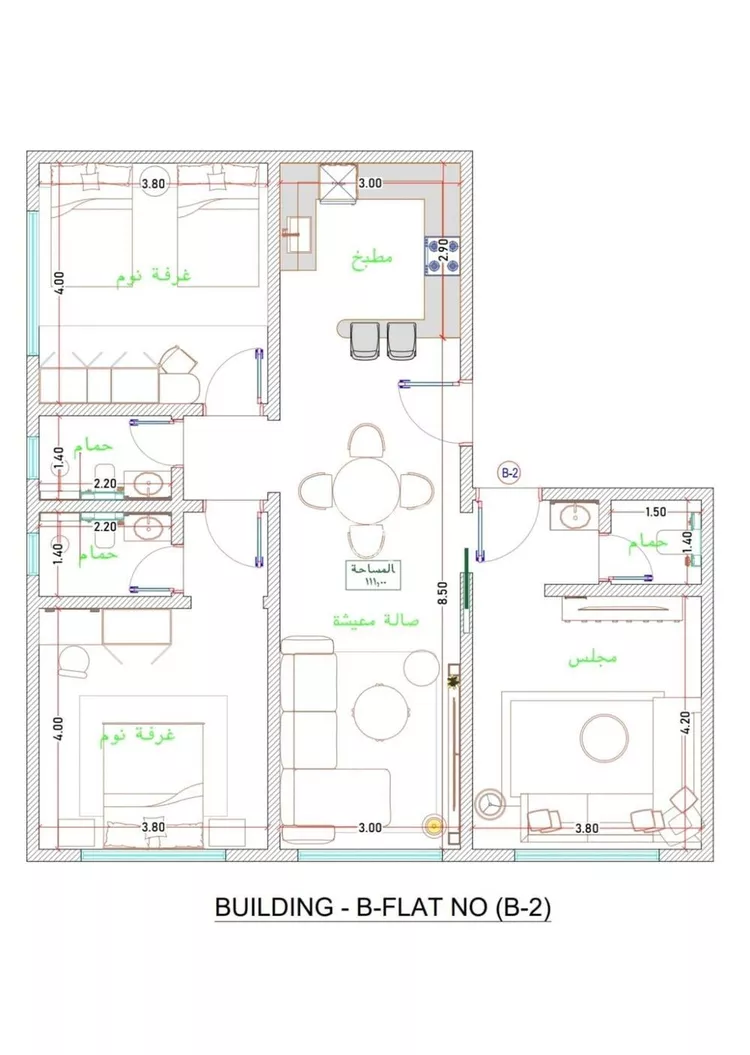 شقة للبيع في شارع زيد بن عمرو, حي الفيحاء, مدينة جدة, منطقة مكة المكرمة صورة 2