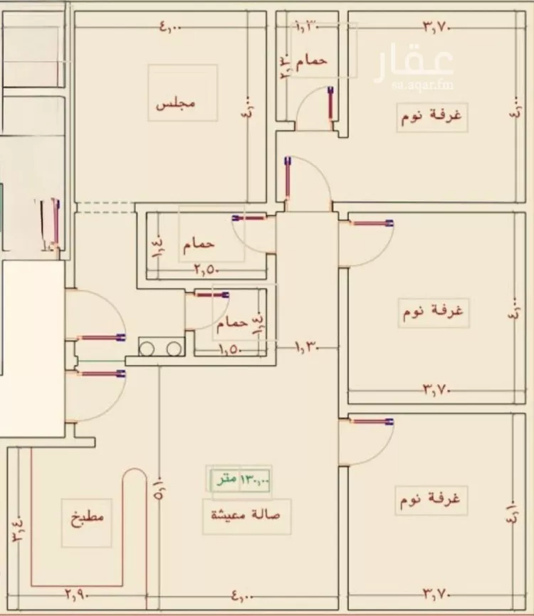 شقة للبيع في شارع شداد بن عارض, حي النزهة, مدينة جدة, منطقة مكة المكرمة