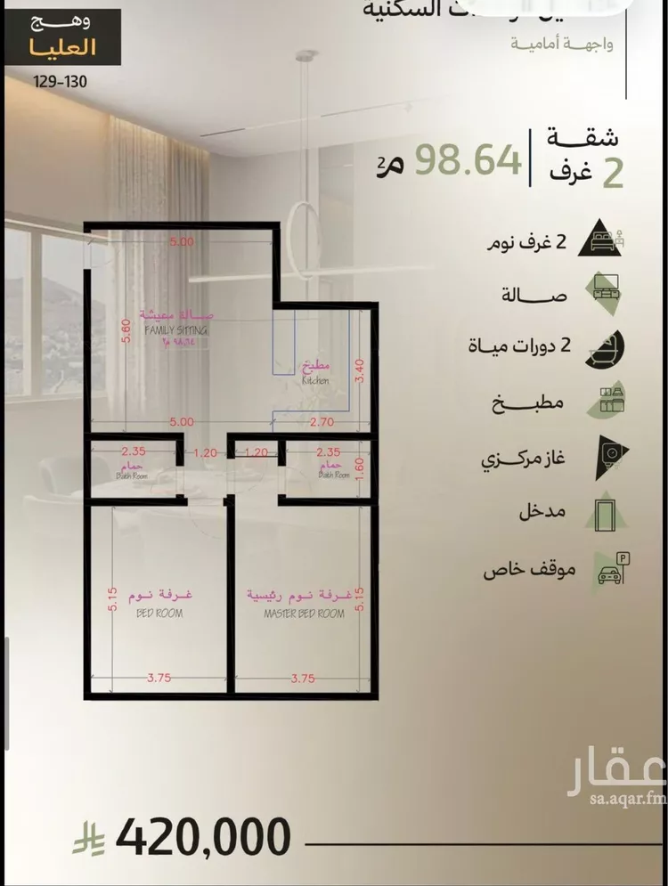 شقة للبيع في شارع رافع الاشجعي, حي أبحر الجنوبية, مدينة جدة, منطقة مكة المكرمة صورة 4