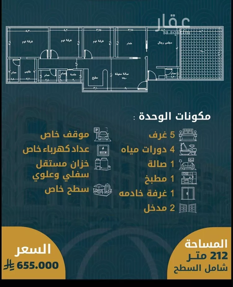 شقة للبيع في شارع أحمد بن خلف, حي الصواري, مدينة جدة, منطقة مكة المكرمة 6