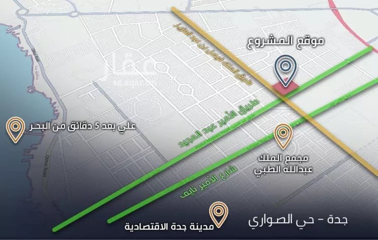 شقة للبيع في شارع الامير عبدالمجيد, حي الصواري, مدينة جدة, منطقة مكة المكرمة صورة 2