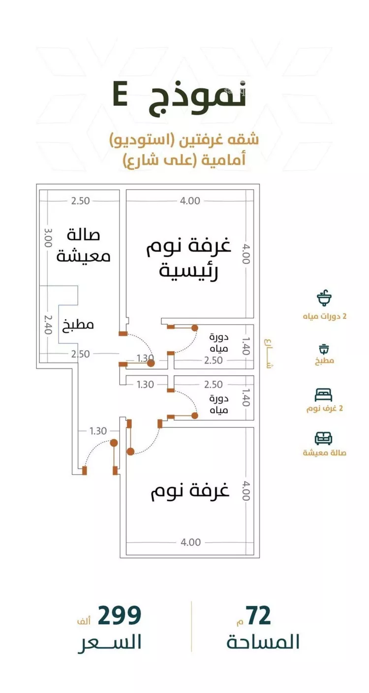شقة للبيع في شارع الخليفة المأمون, حي الربوة, مدينة جدة, منطقة مكة المكرمة صورة 2