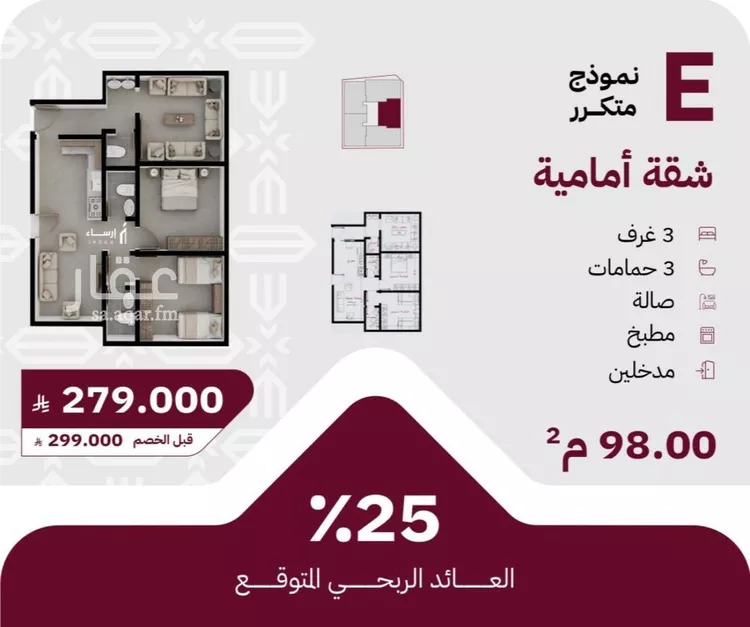 شقة للبيع في شارع عثمان ابن عوف, حي الريان, مدينة جدة, منطقة مكة المكرمة صورة 3