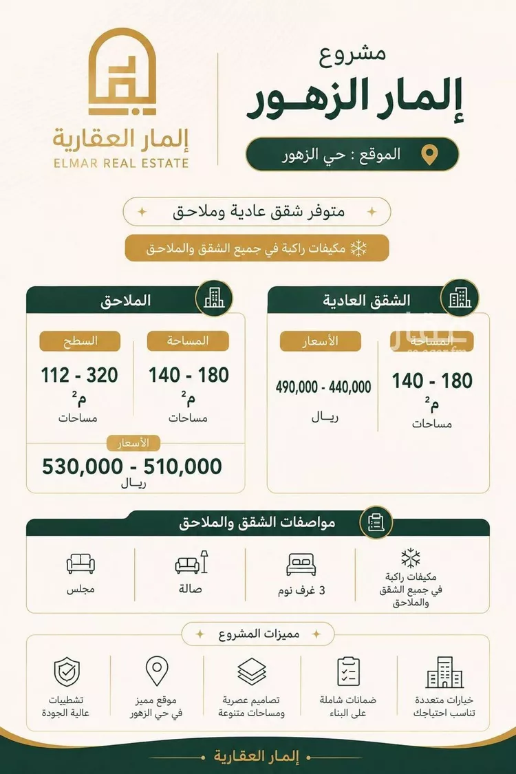 شقة للبيع في شارع الملك عبدالعزيز, حي الزهور, مدينة الدمام, المنطقة الشرقية صورة 5