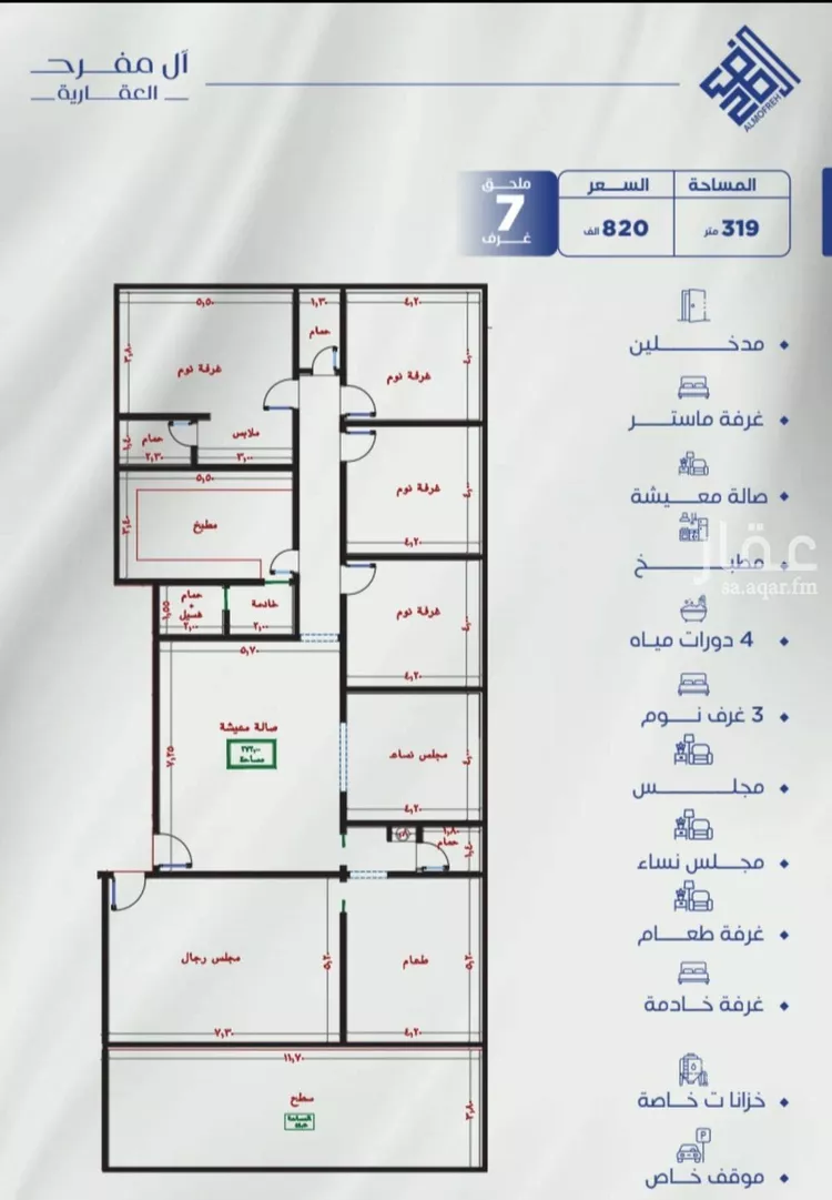شقة للبيع في شارع عمره بن خرابه, حي النزهة, مدينة جدة, منطقة مكة المكرمة صورة 3
