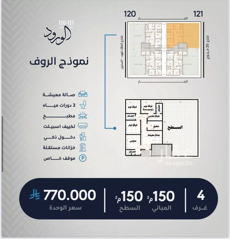 شقة للبيع في شارع نور الدين النصاري, حي الورود, مدينة جدة, منطقة مكة المكرمة 7