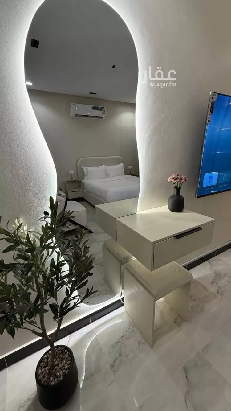 استديو مفروش للحجز في شارع إبراهيم بن نغيمش ، حي العقيق ، الرياض ، منطقة الرياض صورة 3