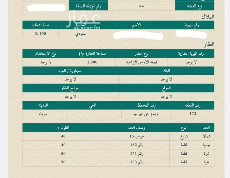 أرض للبيع في حي قصور ال مقبل, مدينة مزارع البطين ومزرعه دواجن, منطقة الرياض
