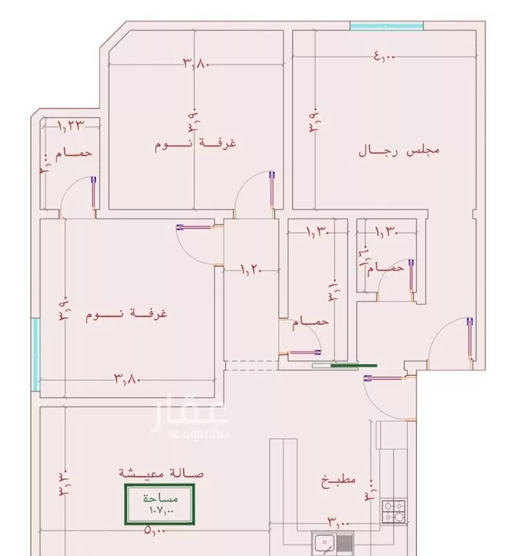 شقة للبيع في شارع الامير عبدالمجيد, حي الصواري, مدينة جدة, منطقة مكة المكرمة صورة 3