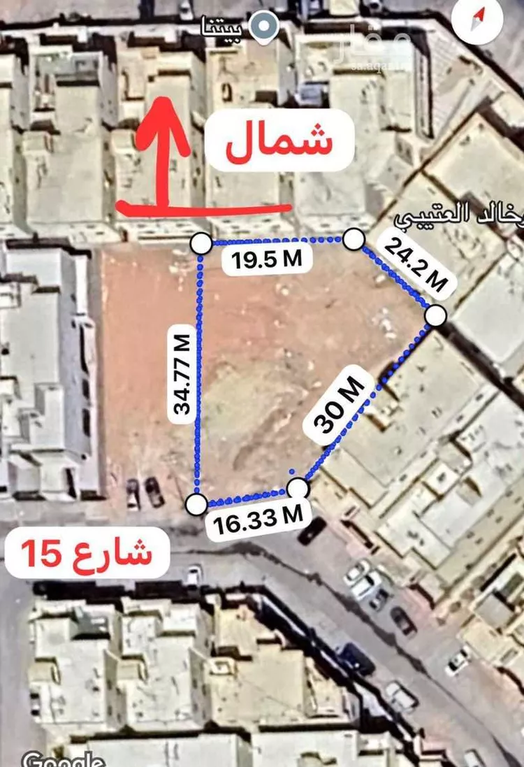أرض للبيع في شارع العجمة, حي الرمال, مدينة الرياض, منطقة الرياض صورة 3