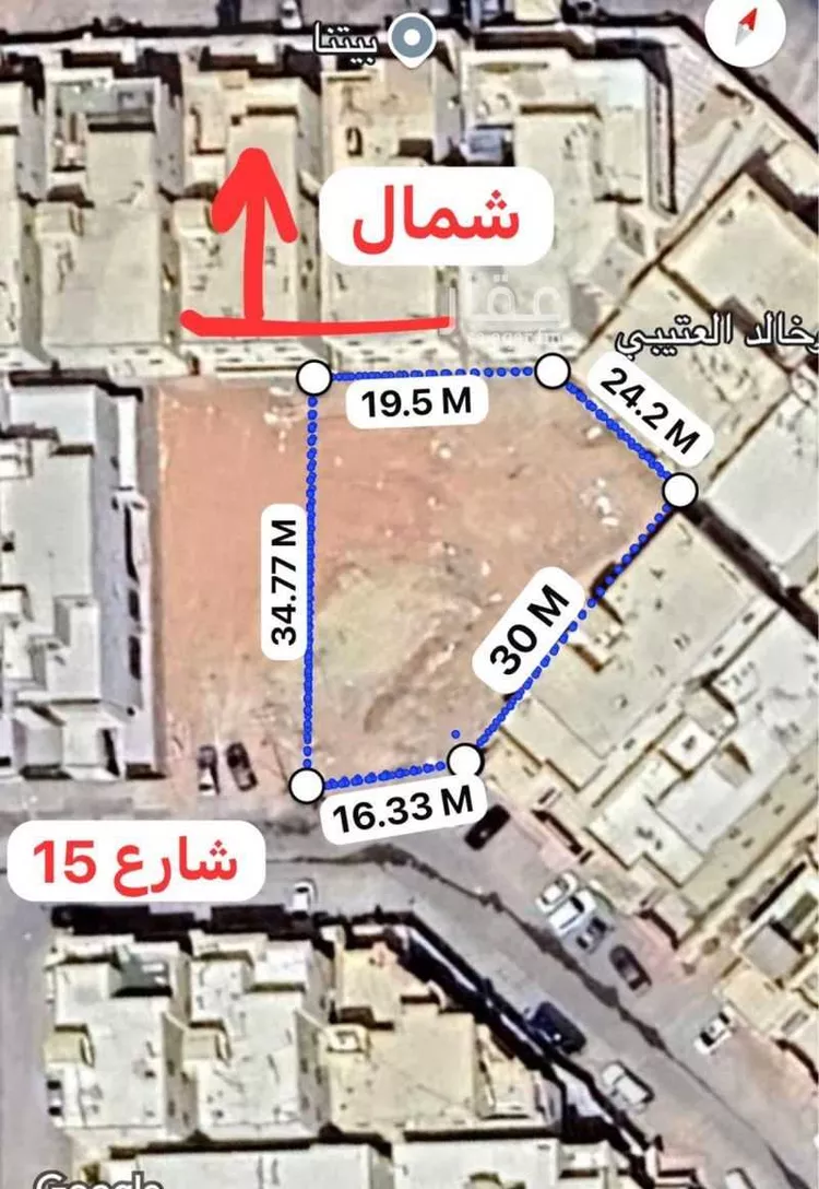 أرض للبيع في شارع العجمه, حي الرمال, مدينة الرياض, منطقة الرياض صورة 4