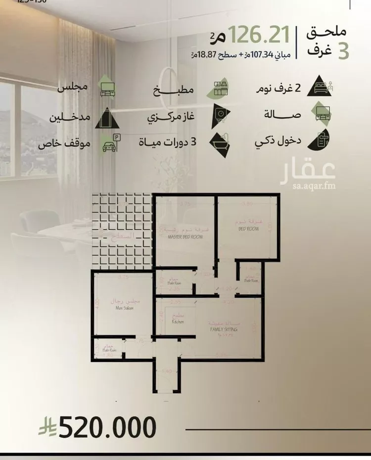 شقة للبيع في حي أبحر الجنوبية, مدينة جدة, منطقة مكة المكرمة صورة 2