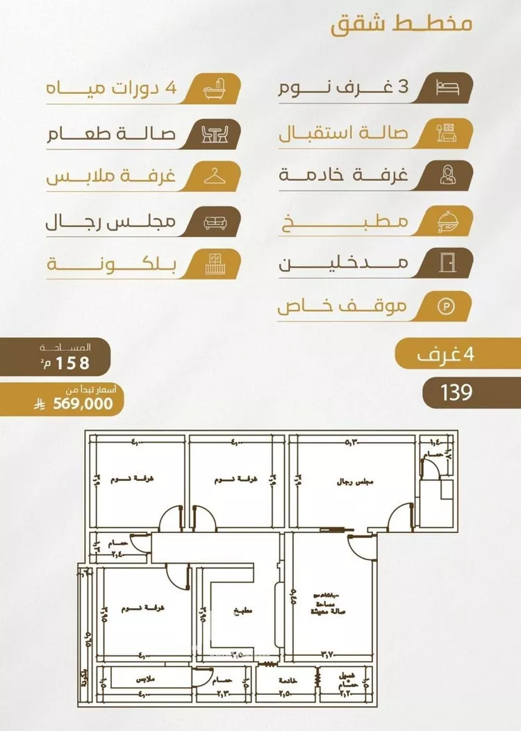 شقة للبيع في شارع سهل بن حنيف, حي الورود, مدينة جدة, منطقة مكة المكرمة صورة 2