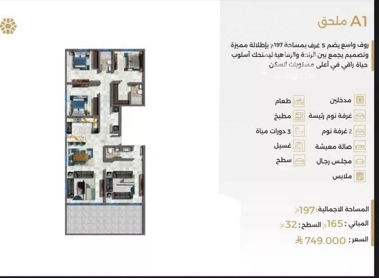 شقة للبيع في شارع ابو سفيان مدلوك, حي النعيم, مدينة جدة, منطقة مكة المكرمة
