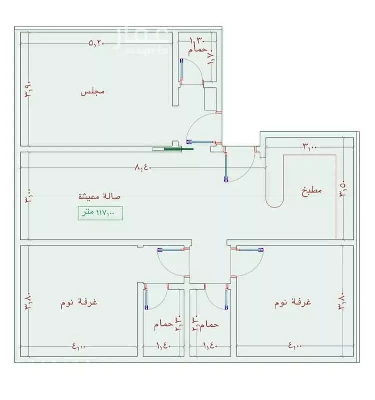 شقة للبيع في شارع السامر, حي الواحة, مدينة جدة, منطقة مكة المكرمة