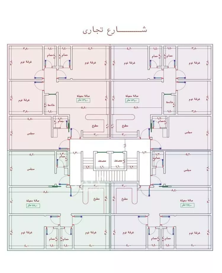 شقة للبيع في شارع السامر, حي الواحة, مدينة جدة, منطقة مكة المكرمة صورة 2